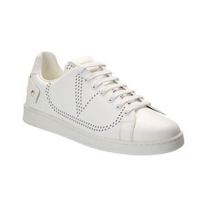 Valentino Vlogo Leather Sneaker, White